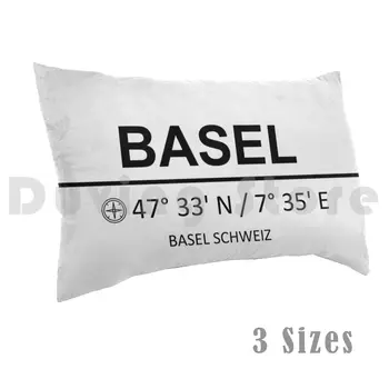 Basel Coordonate de Pernă DIY 50x75 Basel Coordonatele Basel Iubesc Basel Basel punct de Reper de la Basel opera de Arta