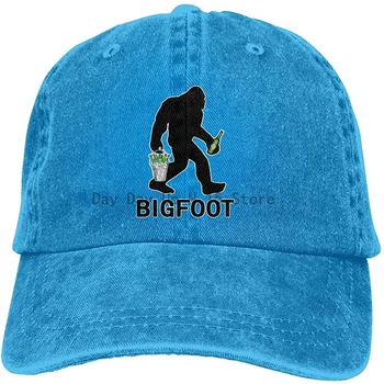 Bigfoot cu Bere Baseball Tata Pac Clasic Reglabil Sport pentru Barbati Femei Pălărie Denim Capac de Spălat