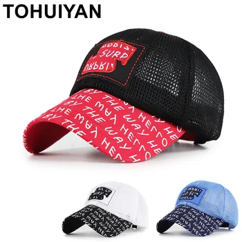 Brand Minunat Șapcă de Camionagiu Pentru Copii Vara ochiurilor de Plasă Respirabil Capac Copii Osoase Casquette Șapcă de Baseball Hip Hop Palaria Pentru Baieti si Fete