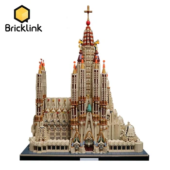 Bricklink Oraș Creativ 10075pcs Barcelona Sagrada Familia Catolicism Biserica punct de Reper Arhitectura Casa de Blocuri de Constructii Jucarii