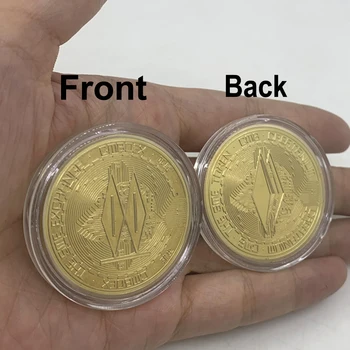 CO46 Cmboex digital monede Placate cu Aur CMB Crypto Monedă de metal moneda digitală de Colectie monede de argint comemorative