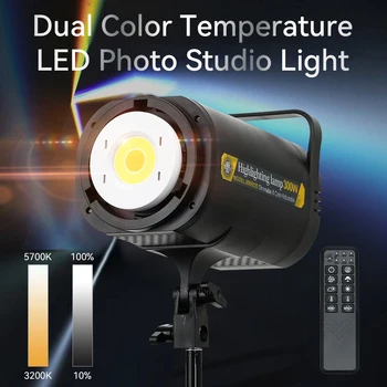 COB Lumina, Fotografie, Video cu LED-uri Lumina de Studio 3200K-5700K 2.4 G Wireless Controller Pentru YouTube Studio de Înregistrare Video Portret