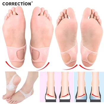 CORECTAREA Silicon Semele Ortopedice pentru Picioare Plate Suport Arc Tampoane bandaj Pentru Pantofi Bărbați Femei Picior Varus-Valgus de Pantofi Introduce