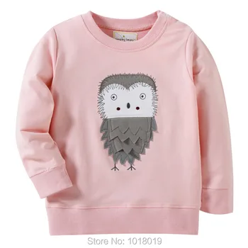 Calitate 100% Bumbac Terry Pulover Brand Fete pentru Copii Haine de Copii Haine de Copii Grils Tricou tricou Hanorace Fata Roz Topuri
