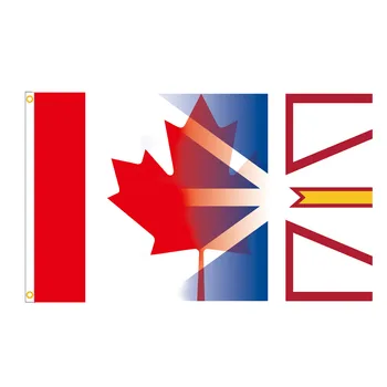 Canada Newfoundland-Labrador Pavilion Canadian Poliester Steaguri Decor 90X150cm Canada Flag