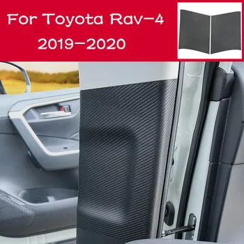 Catarama Centurii de siguranță de Protecție Pad Interior B-pilon de Piele rezistent la zgarieturi izolate Fonic pentru Toyota RAV4 RAV-4 2022 2019 2020 2021