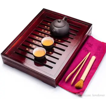 Ceai Chinezesc Tava & Lut Violet Ceainic Si 2 Cani Ceramice TeaTool Ceremonia Ceaiului În China Kung Fu Set De Ceai A031