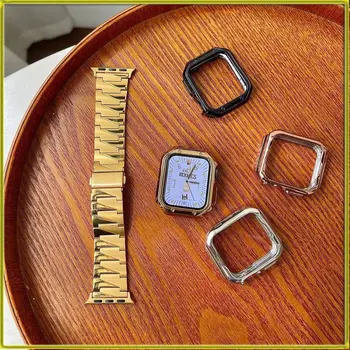 Ceas Bratara Brand Nou Curea de Ceas pentru Apple Watch Dințate din Oțel Inoxidabil pentru Bărbați și Femei Curele de Ceas pentru iwatch 1234567