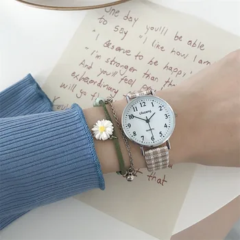Ceasuri de moda Tesatura Brand Doamnelor Cuarț Ceas de mână rezistent la apă Simplă Retro Cu Piele Trupa Ceas pentru Fata