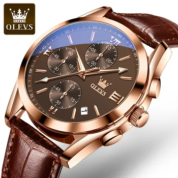Ceasuri pentru Barbati Warterproof Sport Mens Watch OLEVS Top Brand de Lux a Crescut de Ceas de Aur de sex Masculin de Afaceri Cuarț Ceas de mână Relogio