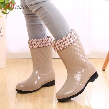 Cizme De Ploaie Femei Pantofi De Apa Femei Aluneca Pe Incalzi Non-Alunecare Cizme Femei Lluvia Cizme De Spalat Pantofi Cizme De Ploaie Pentru Femei 2022