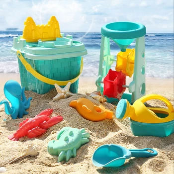 Copii Jucării de Plajă Cassia Jucării de Plastic de Joc de Apă Găleată de Nisip Instrumente de Mare Set de Duș