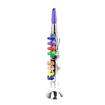 Copii Saxofon Clarinet Copil Cadou Saxofon Jucării Muzicale Simulare Instrument Cu 8 Taste Colorate