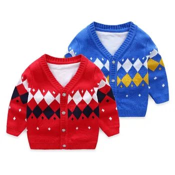 Copii pulover baieti cotton v-neck cardigan haină de copil nou-născut pulover