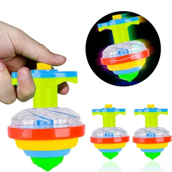 Copii titirez Gyro Lumină Intermitentă titirez Jucării Luminoase Colorate Lansator de Rotație Partid Jucărie Cadou de Ziua игрушки