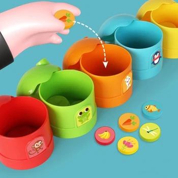 Copiii Curcubeu De Culoare Fel Montessori Învățământ De Numărare Butonul Sortare Meci De Jucărie