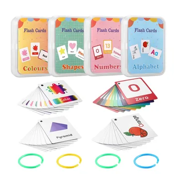 Copiii Montessori Copilul să Învețe limba engleză Cuvântul Card de Cartonașe Cognitive Jucarii Educative Imagine Memoreze Jocuri, Cadouri pentru Copii