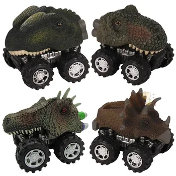 Copiii Trage Înapoi de Simulare Dinozaur Model de Masina de Educație Jucărie pentru Băieți Tyrannosaurus Figura de Acțiune de Colectare de Jucării, Cadouri de Ziua de nastere