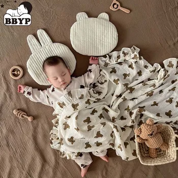 Copil nou-născut Pătură de Vara din Bumbac Muselină Pături de schimbare de Scutece pentru Nou-Născuți Băieți Fete Prosop de Baie Perna Kawaii lenjerie de Pat