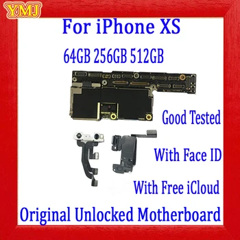 Cu/Fără Față ID-ul Pentru iPhone XS Placa de baza Original de Deblocare Gratuit icloud Pentru iPhone XS logica bord Suport Actualizare iOS<E 4G