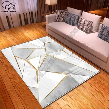 Culoare model geometric covor Pătrat Anti-Derapare Zona de Etaj 3D Mat Covor Non-alunecare Mat Sala de Mese, Living Moale Covor Dormitor 3