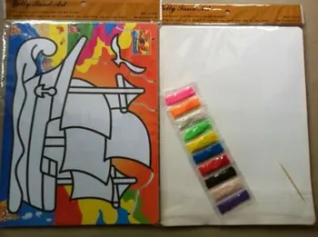 DIY Culoarea tablou de Nisip seturi de jucării pentru copii, cu 10 culoare sands