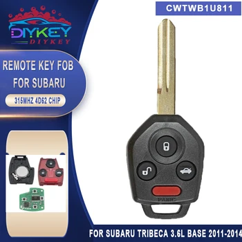 DIYKEY CWTWB1U811 CERE 315MHz 4D62 Cip Cheie de la Distanță fără cheie pentru Subaru Tribeca 3.6 L anul de Bază 2011 2012 2013 2014