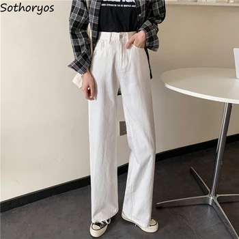 De Bază Blugi Femei Pantaloni Din Denim Cu Talie Înaltă Direct Harajuku Solid PopularDraped Clasic De Zi Cu Zi Licitație Teen Fete Chic De Toamna