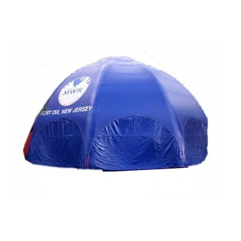 De bună calitate albastru gonflabile cort cupola gonflabile cabina de camping adăpost