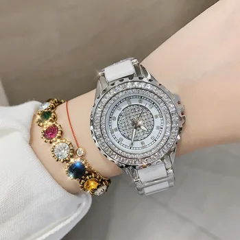 De înaltă Calitate de Moda de Lux pentru Femei Ceasuri de Diamant Cristal de Cuarț Ceas de sex Feminin Doamnelor Rochie Ceas relógio feminino