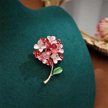 Delicat Stras Picură Ulei de Floare Brosa Vintage femeii Drăguț Cataramă de Pin Badge Corsaj pentru Costume, Accesorii de Îmbrăcăminte