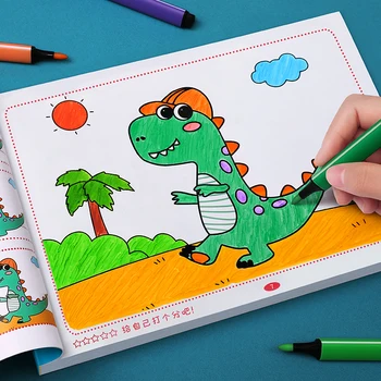 Desen pentru copii Cărți de Educație Timpurie de Colorat Pictat Carte Graffiti Colorat Pictura Imagine Drăguț Carte 0-6 Ani