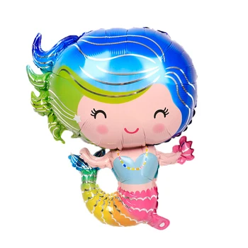 Desene animate Sirena Balon de Jucărie pentru Copii Mermaid Balon cu Hidrogen Ocean Temă Petrecere de Aniversare Decor Baloane en-Gros