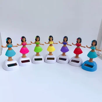 Drăguț Energie Solară Dans Spânzurat Fantomă Figura Jucărie De Păpuși Acasă Masa De Birou Tabloul De Bord Masina De Decorare Rece