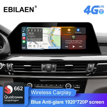 EBILAEN Android 11 Radio Auto pentru BMW X5 F15 NBT Sistem 2014-2017 Albastru Anti-Orbire Ecran Multimedia de Navigație GPS Carplay 12.3'