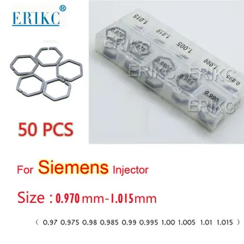 ERIKC Garnituri Noi B61 Siemens Piezo Diesel Injector Supapă de Reglare mașină de Spălat Shim Precizie 0,005 mm Dimensiune 0.970-1.015 mm Total 50pcs