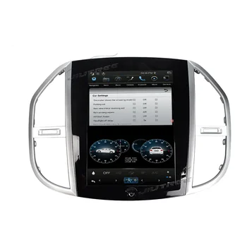 Ecran Vertical Android 9.0 Masina Jucător de Radio Pentru Benz Vito 2014-2020 Mașină de Navigare GPS Multimedia Player Video Tesla Stil