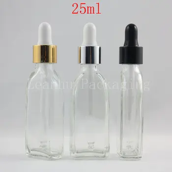 En-gros de 25ml Umăr Rotund de Sticlă Transparentă, Sticlă Picurător,25cc Ulei Esențial/Sticla de Parfum,Machiaj Sub-îmbuteliere