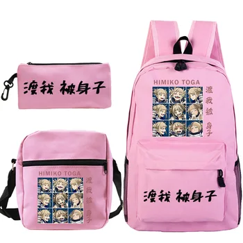 Eroul meu mediul Academic Himiko Toga de Imprimare saci de Școală Mochila Adolescenti Călătorie Bookbag Anime Rucsac Școală de Băieți și Fete Bagpacks 3pcs Seturi