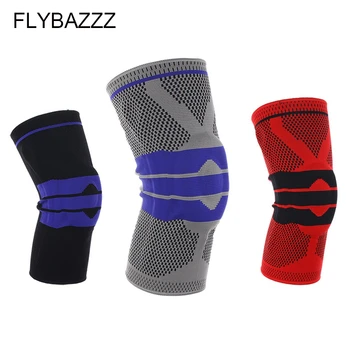 FLYBAZZZ Nou Top Elastic Genunchi Suportului Kneepad Reglabil Rotula Genunchiului Pad de Baschet Profesional Siguranță Bandă de Protecție