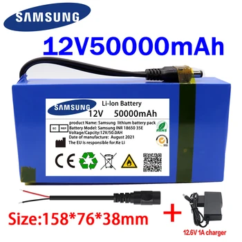 Fabrica de Vânzări Directe, 100% Portabil 12v 50000mAh Litiu-ion Baterie pack DC 12.6V50Ah baterie Cu UE Plug+12.6V1A incarcator+D