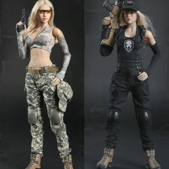 Fata de foc Jucării FG048 1/6 Soldat de sex Feminin Sexy Tactice Femei Gunner Imbracaminte Model de Costum Accesorii pentru 12