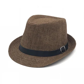 Femei Barbati Moda Casual de Vara Trendy Soare pe Plaja Paie Panama Jazz Centura Pălărie de Cowboy Fedora pălărie de Gangster Capac Copii Baieti palarie de soare