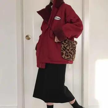 Femei Haină de Iarnă Îngroșa Pluș Ambele Părți Poarte Femeile Haina Ține de Cald Buzunare cu Fermoar Cardigan Doamna Strat pentru Exterior chaquetas