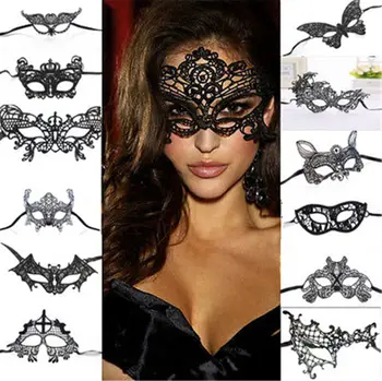 Femei Sexy Masca Costum de Halloween Masquerade Dantela Masca Bal Bal Bal Bal Erotic Costume Exotice Îmbrăcăminte Accesorii