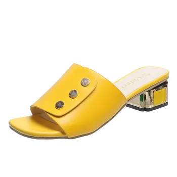 Femeia Papuci de casă Low-toc Pantofi de Vara pentru Femei 2022 Moda Doamnelor Pantofi Casual Respirabil Doamna de Moda Moderne Solid Papuci