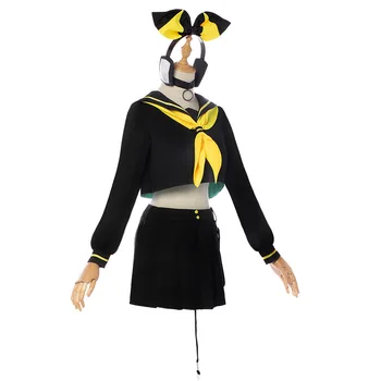 Femeie Japoneză Cosplay Costum De Halloween Pentru Femei Costum Anime Rin Marinar Maneca Lunga Top Si Fusta Costum De Dropshipping
