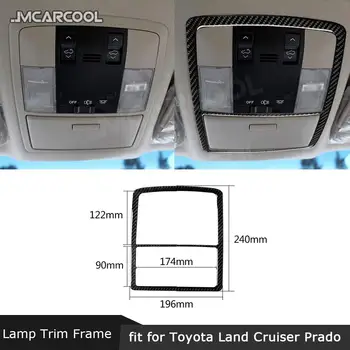 Fibra De Carbon Acoperiș Lumina De Citit Garnitura Capac Cadru Autocolant Pentru Toyota Land Cruiser Prado 2010-2018 Auto Accesorii De Interior