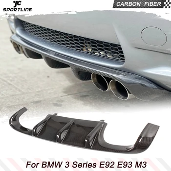 Fibra de Carbon / FRP Mașină Neagră Bara Spate Garda de Buze Difuzor Spoiler pentru BMW Seria 3 E92 E93 M3 Singura 2007 - 2013