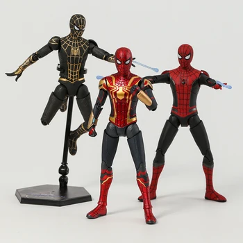 Figural ZD Jucarii Spiderman Nici o Modalitate de Acasă Modernizate / Integrat / Negru si Aur Costum 7